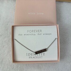 Forever Identite Bracelet~Adjustable~Nickel Free~Mulberry Studios~Cursive